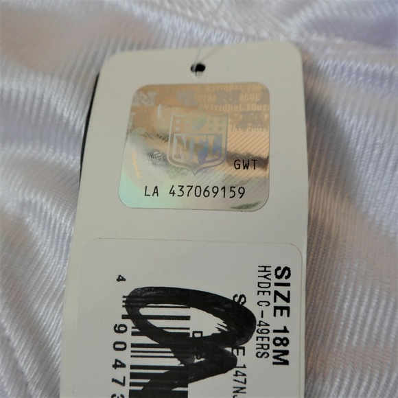 NEW San Francisco 49ers Kids Top V Hyde 28 White Red 18M - Picture 5 of 6